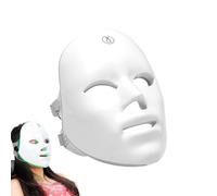 yanzisura cubierta facial de luz roja, mascarilla facial LED | Mascarilla 7-1 Colores - Mascarilla portátil recargable de luz roja LED, cubierta facial para una piel radiante y juvenil