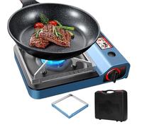yanzisura Estufa Portátil | Hornillo de Cocina para Parrillas | Antiviento con Calentamiento Rápido para Picnic, Camping, Jardín, Barbacoa y Hogar