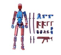 yanzisura MuñEca Impresa En, 3 Articulaciones Totalmente MóViles Figura De AccióN,Color MúLtiple Figura MóVil Adecuado para AnimacióN Stop Motion Y DecoracióN De Mesas,13.7cm