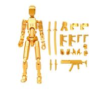 yanzisura MuñEca Impresa En, 3 Articulaciones Totalmente MóViles Figura De AccióN,Color MúLtiple Figura MóVil Adecuado para AnimacióN Stop Motion Y DecoracióN De Mesas,13.7cm