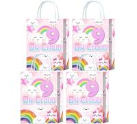 YanZonic 16 bolsas de aperitivos On Cloud 9, material de primera calidad, ideal para decoraciones de cumpleaños para niñas, decoraciones de fiesta, decoración de despedida de soltera y despedida de