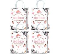 YanZonic This Ain't My First Rodeo Its My Second Birthday Decoraciones Girl - 16 bolsas de fiesta de vaquera, My Second Rodeo Party, Cowgirl Goodie Candy Party Bags para ocasiones informales