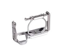 YANZUO Jaula de metal para Sony A6700, compatible con Arca Swiss, soporte de cámara de aleación de aluminio con doble zapata fría (titanio)