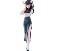 Yao Zhi Figura Modelo Yao Zhi Figura de acción Anime Ilustración Original Pintura Figura Suzumiya Haruhi Estatua, Cheongsam Negro Posición de Pie Skulptur Decoración Coleccionable 25CM