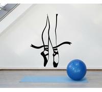 YAODANGM Ballet Pointe Ballet Pose Pierna Adhesivo de pared Estudio de danza Habitación de niña Vinilo Adhesivo de pared Arte de pared Calcomanía