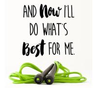 YAODANGM Frases motivacionales para el gimnasio; ahora haré lo que mejor me funcione; palabras inspiradoras y stickers.