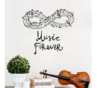 YAODANGM Pegatinas de pared con música, pegatinas de arte para habitaciones infantiles, notas musicales, vinilos de pared, calcomanías para aulas escolares.