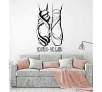 YAODANGM Zapatillas de punta, bailarinas de ballet, pegatinas de motivación para las piernas, baile sin dolor y gratificante, decoraciones de pared para la habitación de una niña.