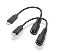 YAODHAOD 2 cables DC8020 a USB-C de 20 cm y 100 W, chip integrado DC8020 hembra a tipo C adaptador para Jackery 100Plus, 240Plus, 300Plus Solar Panel RV Portable Power Station