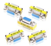 YAODHAOD Adaptador DB25 de 25 Pines Macho a Macho Paralelo DSUB Adaptador Cambiador de género - DSUB - IEEE-1284 - D25 - Convertidor de Cable - Adaptador de Puerto (DB15 F/F)