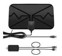 YAODHAOD Antena HDTV de 3 metros, antena de cámara para TV Freeview, antena de TV digital con amplificador de señal, Antena Signal Booster para todos los televisores tradicionales y HD, compatible con