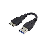 YAODHAOD Cable USB A 3.0 a Micro 3.0, USB A macho a Micro B 3.0 macho, cable de disco duro Micro B para discos duros externos portátiles, elementos WD, expansión Seagate, etc. (10CM)