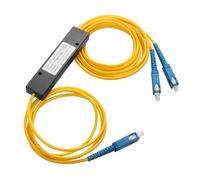YAODHAOD Divisor óptico, divisor de fibra óptica SC/UPC LC/UPC FC/UPC (divisor de fibra) monomodo, 1 x 2, para CATV, FTTH, FOS (SC/UPC)