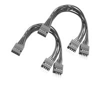 YAODHAOD Divisor USB para placa base, 2 unidades, USB 2.0, divisor de 9 pines 1 a 2 para PC-15 cm USB divisor de cabecera