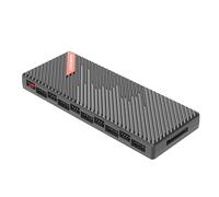 YAODHAOD HUB ARGB PWM de 20 puertos, ARGB Fan Hub (negro) | Controlador RGB 12 V 5 V 2 en 1 Hub de ventilador integrado, control digital de iluminación y velocidad del ventilador