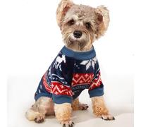 YAODHAOD Jersey para Perros Pequeños, Suéter de Forro Polar, Ropa de Invierno Étnica, Sudadera Térmica Ultra Suave para Cachorros y Mascotas