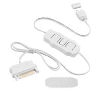 YAODHAOD Mini controlador ARGB RGB de 3 pines de 5 V, modo de luz integrado, fuente de alimentación SATA, controlador RGB para ventilador de PC, tira de luz, radiador refrigerado por agua/aire (blanco