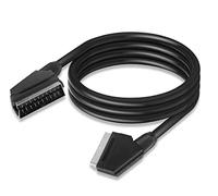 YAODHAOD SCART - Cable galvanizado (1,5 m, 21 pines, apantallamiento múltiple, conector de precisión, Full HD (macho a macho)