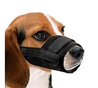 YAODHAOD Yahoo Bozales de Boca de Perro Transpirable de Malla de Nylon,Adecuado para Perros Mini y Cachorros, para Evitar Morder y Gritar para Evitar Comer Accidentalmente (S, Negro)