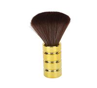 YAOGOHUA Barber Neck Duster Brush Soft Gentle Electroplating Process Professional Neck Cleaning Brush (Gold)