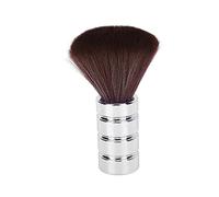 YAOGOHUA Barber Neck Duster Brush Soft Gentle Electroplating Process Professional Neck Cleaning Brush (silver)