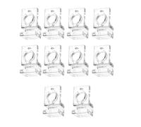 YAOGUI Abrazadera para cubierta de acuario para múltiples grosores, soporte de tapa para peceras, 10 accesorios para hábitat de peces
