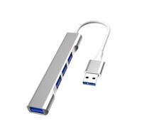 YAOGUI Adaptador USB 4 en 1, adaptador USB C a 3 USB 2.0 + 1 adaptador USB 3.0, extensor USB, estación de acoplamiento para teclados de PC