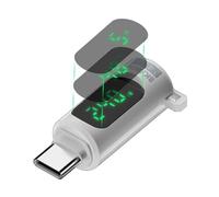 YAOGUI Adaptador USB C de cuerpo de metal de 240 W de carga y salida de video de 8 K a 60 Hz, extensor USB C con pantalla digital, diseño de conmutación de energía, convertidor de potencia con control