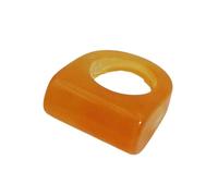 YAOGUI Anillos de resina geométrica de moda, accesorio de moda para mujeres y hombres con múltiples colores de adición de polígonos, talla única, como se describe, como se describe