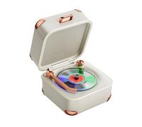 YAOGUI Caja de sonido pequeña de 5 W, potente sonido vintage, tipo maleta, auditoria, para fiestas, camping, mejoras vintage, portátil, compatible con Bluetooth