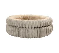 YAOGUI Cama lavable de forma redonda para gatos y gatitos de interior, cama de felpa suave con cojín desmontable para mascotas dormir redonda