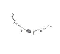 YAOGUI Collar con colgante de reloj unisex artístico y resistente, construcción de aleación, cadena de clavícula, vintage, joyería atrevida inspirada en Steampunk, morado, talla única