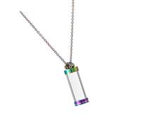 YAOGUI Collar con medallón de joyería conmemorativa, almacenamiento de cenizas, recuerdo de cremación, collar de cadena ajustable, colgante de urna conmemorativa personalizada
