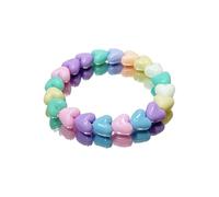 YAOGUI Collar de moda inspirado en dopamina con colgante de estrella con cuentas de arco iris para atuendo casual, cadena de muñeca festiva de dopamina, H, como se describe, como se describe