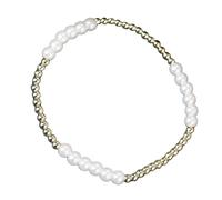 YAOGUI Collar delicado de perlas de imitación, cadena de cuello cómodo para el día a día, múltiples opciones de color, ligera y elegante cadena de clavícula, talla única, como se describe, como se