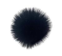 YAOGUI Cubierta de micrófono Lavalier de piel artificial para exteriores, protector mullido para parabrisas LARK 150 peludo para parabrisas pequeño