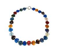 YAOGUI Elegante collar de cuentas vintage delicado collar de cuentas de cristal portátil para el cuello, adorno que mejora cualquier atuendo, joyería vintage, talla única, como se describe, como se