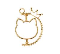 YAOGUI Exquisitos colgantes de marco hueco, marcos giratorios, rellenos de resina, suministros de resina epoxi, aleación vintage, bisel trasero abierto, colgante, bandejas redondas