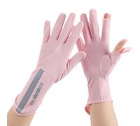 YAOGUI Guantes de pesca con dos dedos para mujer, guantes de sol, kayak, senderismo, remo, conducción, canoa, conducción, guantes de conducción para mujer, sin dedos, medio dedo fino