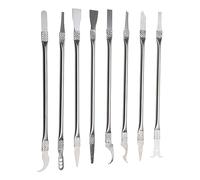 YAOGUI Herramientas de palanca con mango de metal, herramientas de reparación abierta, 8 unidades, desmontaje de metal para reparación de productos digitales, desmontaje de chip IC de computadora