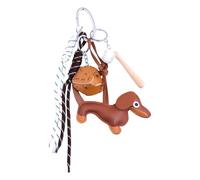 YAOGUI Llavero hecho a mano para hervidor de agua / perro salchicha y cuerda texturizada para mochila, decoración interior del coche, llavero elegante de aleación de zinc y llavero de nailon, Narcisos