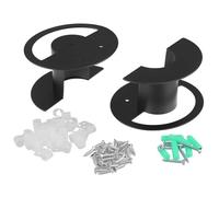 YAOGUI Minimalists - Soportes de montaje para gestión de cables, construcción de metal resistente a la intemperie, sin problemas, integración en el hogar, resistente a la intemperie