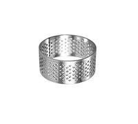 YAOGUI Molde circular de acero inoxidable perforado para tartas de frutas y mousse de cocina
