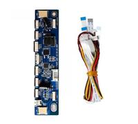 YAOGUI Múltiples interfaces LED de voltaje, placa de potenciador de voltaje LED retroiluminada, controlador inversor para dispositivos 2P, 6P, 10P, 12P, no instalación de herramientas, accesorios de