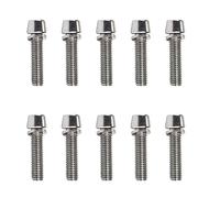 YAOGUI Pernos de tornillo de vástago de bicicleta de 5 x 20 mm/M6 x 20 mm con espaciador para manillar de bicicleta, pernos de pinza de freno de disco de bicicleta
