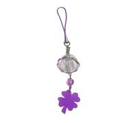 YAOGUI Práctica cadena de hojas de tréboles acrílicos con sonido crujiente, accesorio portátil de buena suerte para mujeres de moda