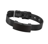 YAOGUI Pulseras de urna de cremación de acero inoxidable para cenizas de perro, pulseras de joyería para cenizas, elegante urna de cuero, joyería de luto