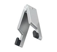 YAOGUI Soporte de teléfono de aluminio en forma de V para escritorio con ángulos de visión ajustables, adecuado para dispositivos móviles de 4 a 12 pulgadas, soporte de teléfono de escritorio para