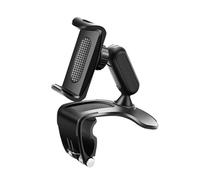 YAOGUI Soporte general para teléfono para salpicadero de coche con rotación de 360 grados, acolchado suave, no raya para dispositivos de 3 a 7 pulgadas, soportes conmutables horizontales