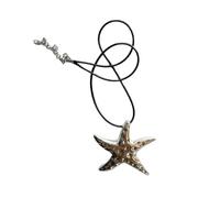 YAOGUI Sweet Cool - Collar con colgante de estrella grande, cadena de clavícula inusual para hombres, mujeres, parejas, joyería de moda 2023, collar de oro con estrella de clavícula